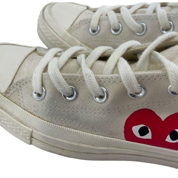 Converse Chuck Taylor Comme des Garcons PLAY Sneakers 150207C size M 4 W 6 Shoes - Picture 7 of 16
